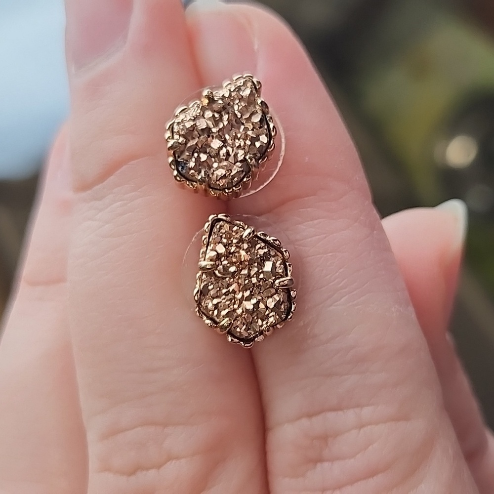 Tessa Gold drusy stud Kendra Scott Earings